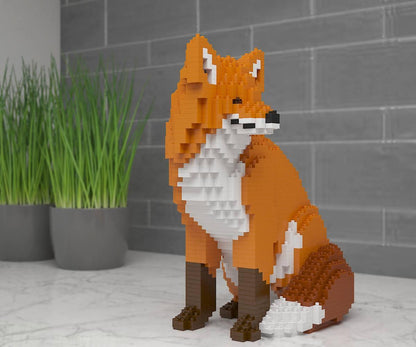 Foxes Sculptures - LAminifigs , lego style jekca building set