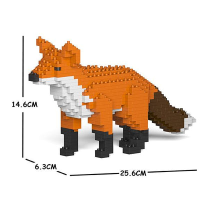 Foxes Sculptures - LAminifigs , lego style jekca building set