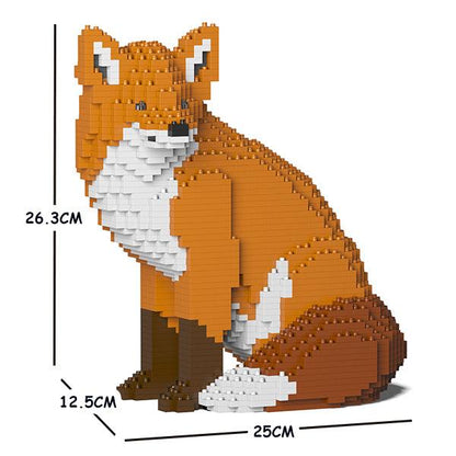 Foxes Sculptures - LAminifigs , lego style jekca building set