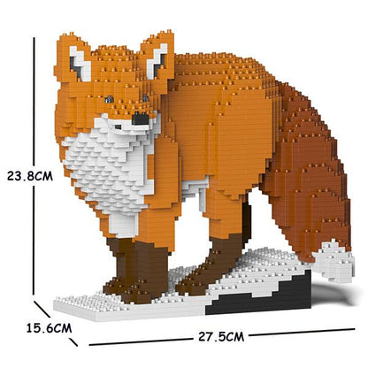 Foxes Sculptures - LAminifigs , lego style jekca building set