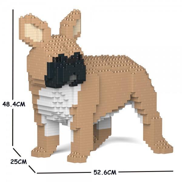 French Bulldog Dog Sculptures - LAminifigs , lego style jekca building set