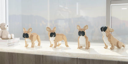 French Bulldog Dog Sculptures - LAminifigs , lego style jekca building set