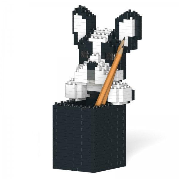 French Bulldog Pencil Cup - LAminifigs , lego style jekca building set