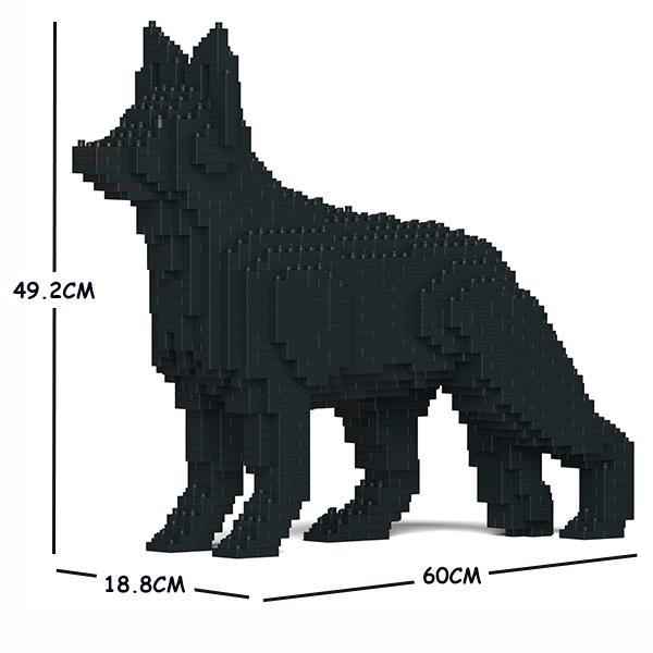 German Shepherd Dog Sculptures - LAminifigs , lego style jekca building set