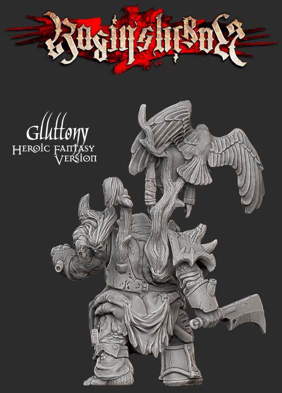 Gluttony – Fantasy, Heroic size - LAminifigs , lego style jekca building set