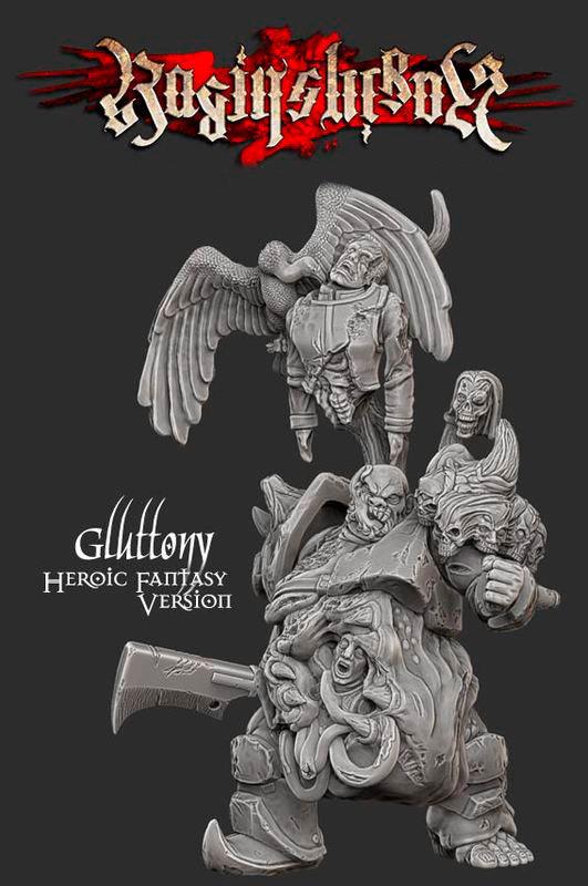 Gluttony – Fantasy, Heroic size - LAminifigs , lego style jekca building set