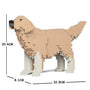 Golden Retriever Dog Sculptures, Brick Paintings, Pencil Cups