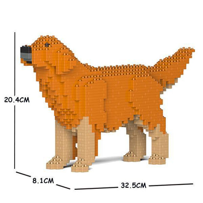 Golden Retriever Dog Sculptures, Brick Paintings, Pencil Cups - LAminifigs , lego style jekca building set