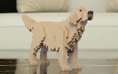 Golden Retriever Dog Sculptures, Brick Paintings, Pencil Cups - LAminifigs , lego style jekca building set