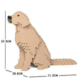 Golden Retriever Dog Sculptures, Brick Paintings, Pencil Cups - LAminifigs , lego style jekca building set