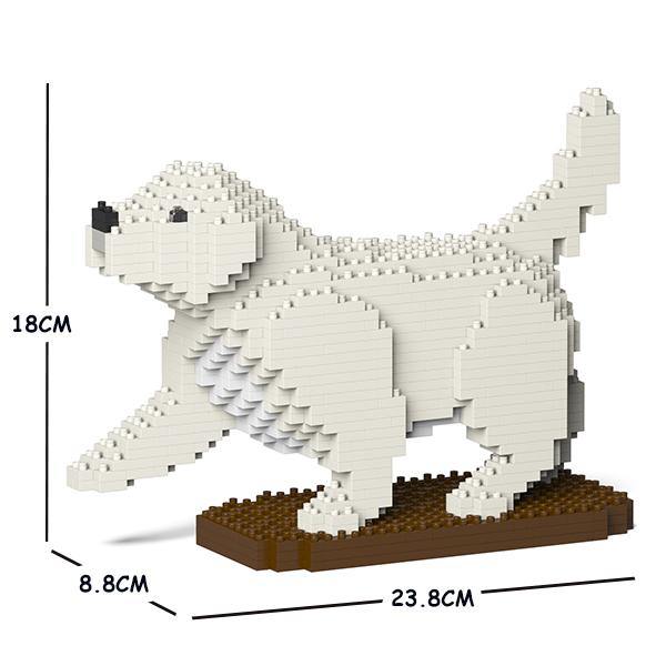 Golden Retriever Dog Sculptures, Brick Paintings, Pencil Cups - LAminifigs , lego style jekca building set