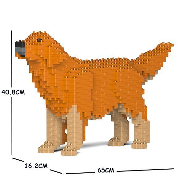 Golden Retriever Dog Sculptures, Brick Paintings, Pencil Cups - LAminifigs , lego style jekca building set