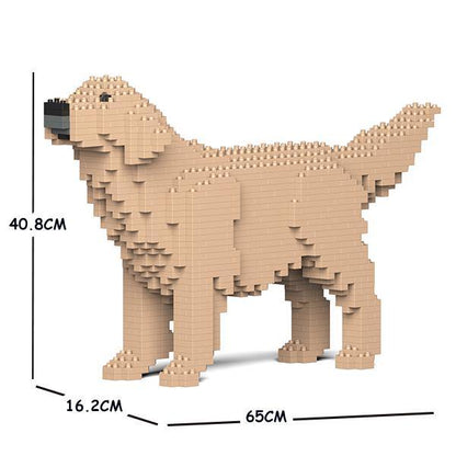 Golden Retriever Dog Sculptures, Brick Paintings, Pencil Cups - LAminifigs , lego style jekca building set