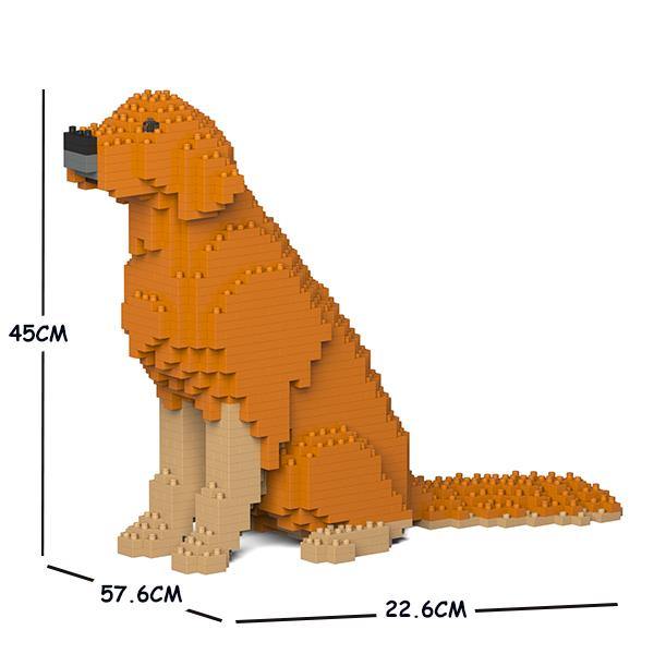 Golden Retriever Dog Sculptures, Brick Paintings, Pencil Cups - LAminifigs , lego style jekca building set