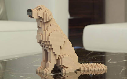 Golden Retriever Dog Sculptures, Brick Paintings, Pencil Cups - LAminifigs , lego style jekca building set