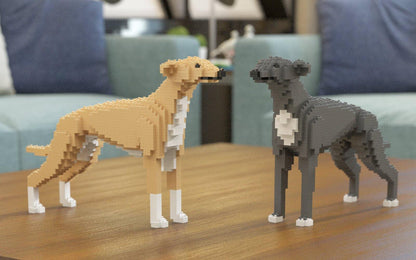 Greyhound Dog Sculptures - LAminifigs , lego style jekca building set