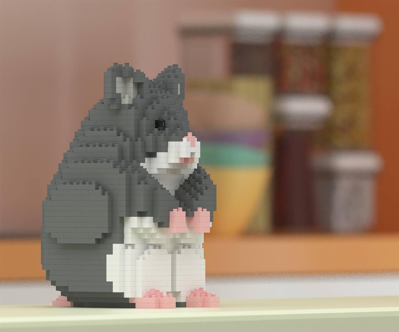 Hamsters Sculptures - LAminifigs , lego style jekca building set