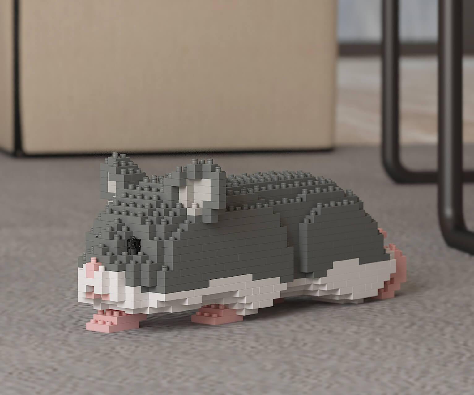 Hamsters Sculptures - LAminifigs , lego style jekca building set