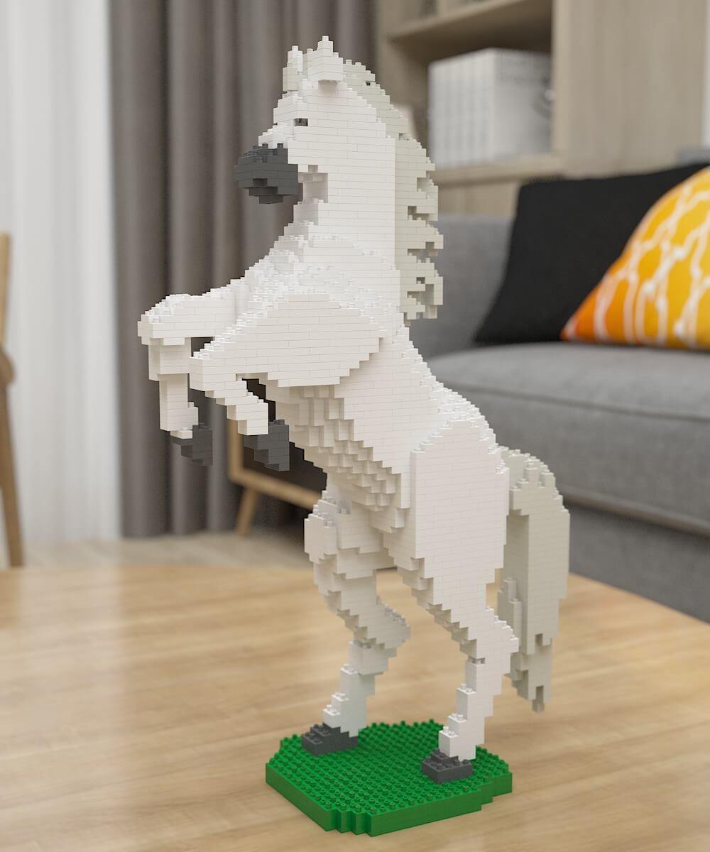 Horses Sculptures - LAminifigs , lego style jekca building set