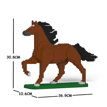 Horses Sculptures - LAminifigs , lego style jekca building set