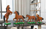 Horses Sculptures - LAminifigs , lego style jekca building set