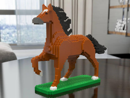 Horses Sculptures - LAminifigs , lego style jekca building set