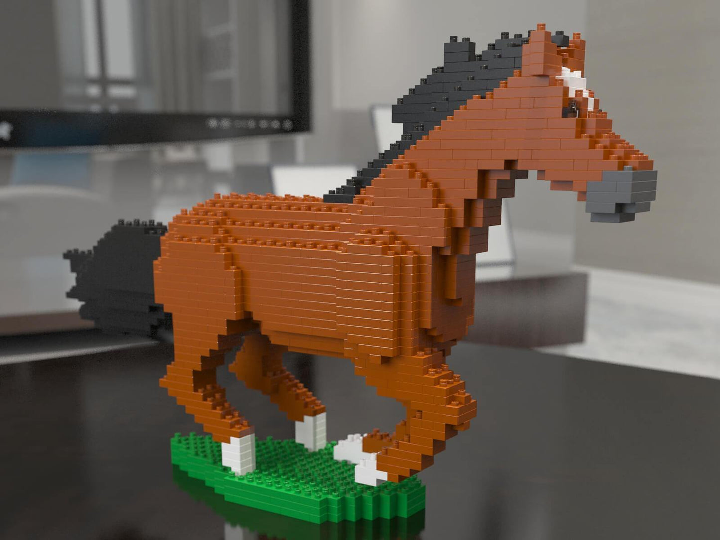 Horses Sculptures - LAminifigs , lego style jekca building set