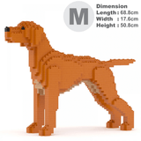 Hungarian Vizsla Dog Sculptures - LAminifigs , lego style jekca building set