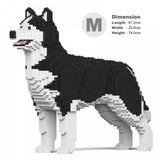 Husky 4-in-1 Pack Big Dog Sculptures - LAminifigs , lego style jekca building set