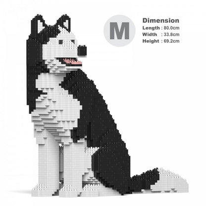 Husky 4-in-1 Pack Big Dog Sculptures - LAminifigs , lego style jekca building set