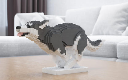 Husky 4-in-1 Pack Big Dog Sculptures - LAminifigs , lego style jekca building set