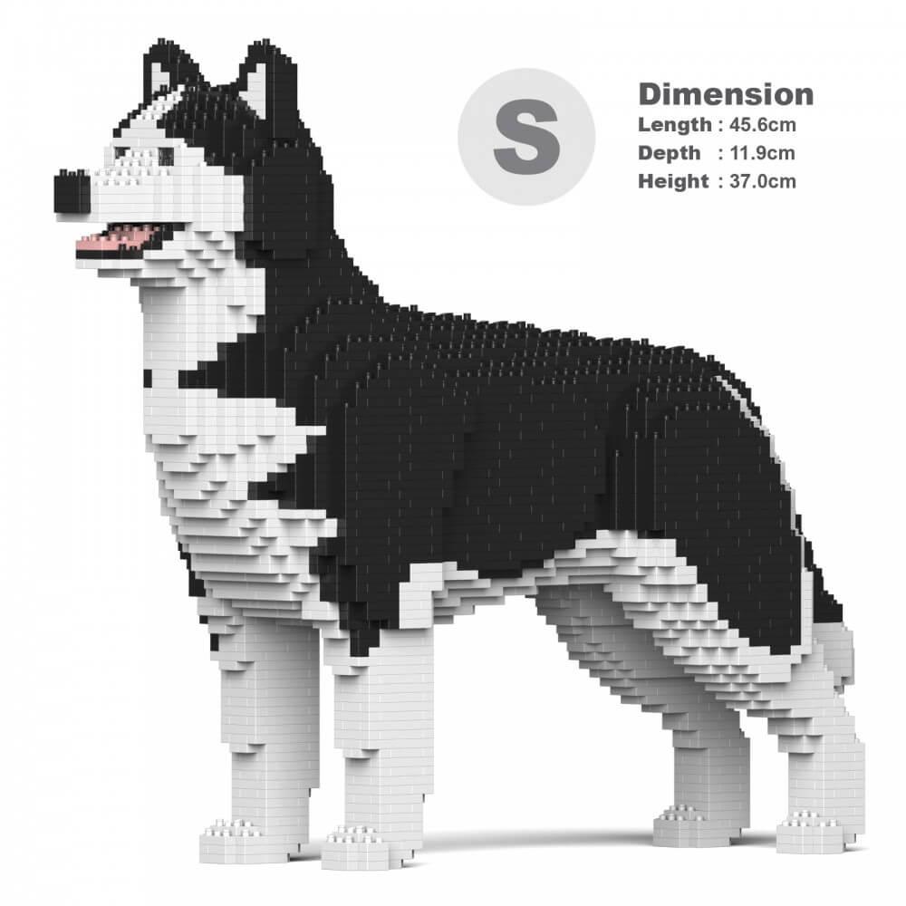 Husky 4-in-1 Pack Dog Sculptures - LAminifigs , lego style jekca building set