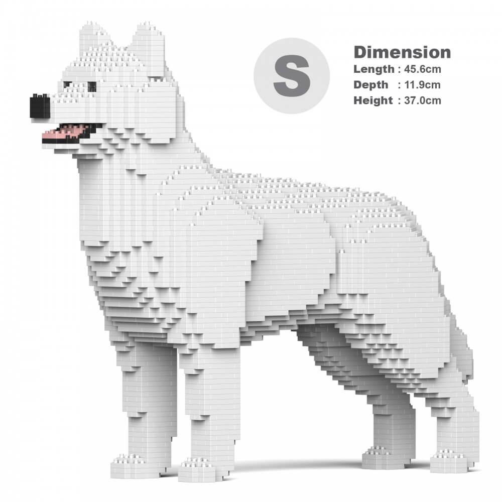 Husky 4-in-1 Pack Dog Sculptures - LAminifigs , lego style jekca building set