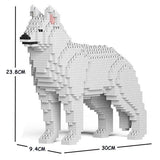 Husky Dog Sculptures - LAminifigs , lego style jekca building set