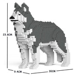 Husky Dog Sculptures - LAminifigs , lego style jekca building set