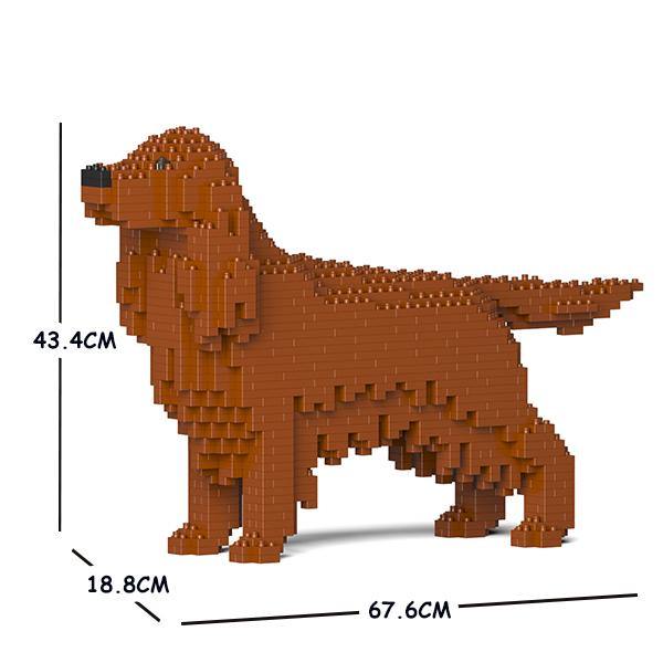 Irish Setter Dog Sculptures - LAminifigs , lego style jekca building set