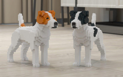 Jack Russell Terrier Dog Sculptures - LAminifigs , lego style jekca building set