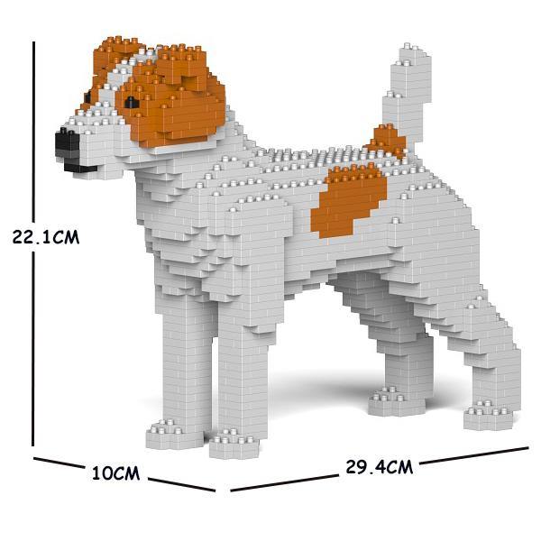 Jack Russell Terrier Dog Sculptures - LAminifigs , lego style jekca building set