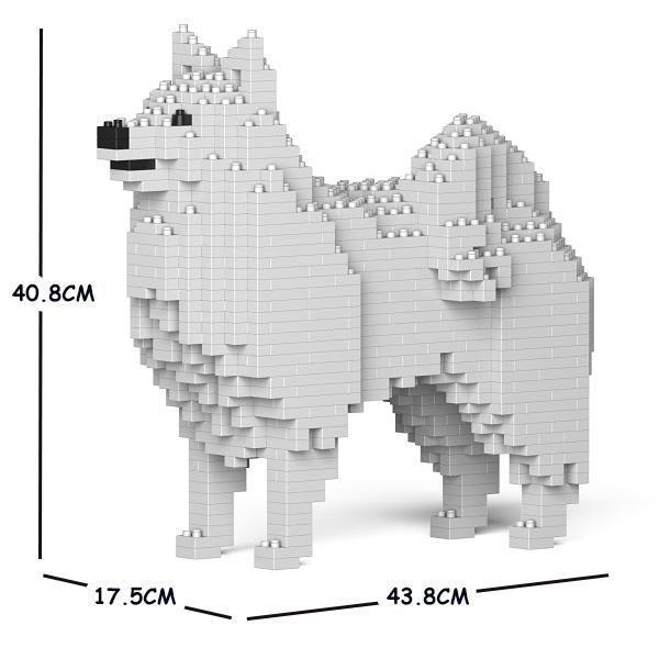 Japanese Spitz Dog Sculptures - LAminifigs , lego style jekca building set