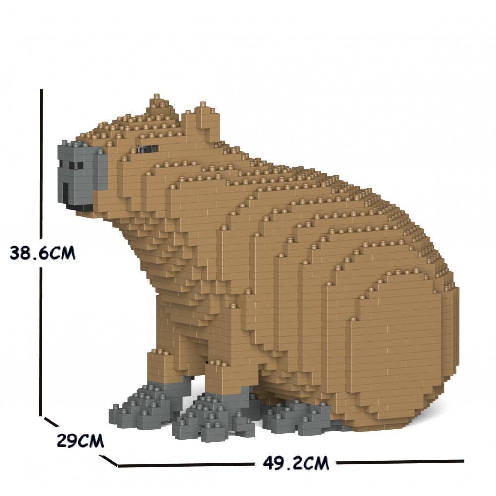 Capybara Sculpture - LAminifigs , lego style jekca building set, big size, dimensions