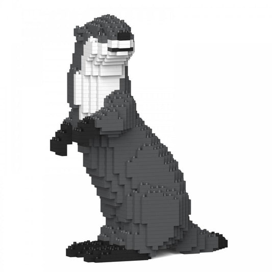 Asian Small-Clawed Otter Sculpture - LAminifigs , lego style jekca building set