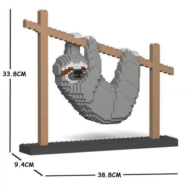 Sloth Sculpture - LAminifigs , lego style jekca building set, small size