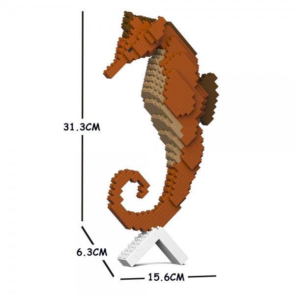Seahorse Sculptures - LAminifigs , lego style jekca building set, small size