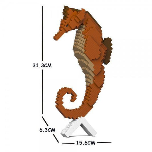 Seahorse Sculptures - LAminifigs , lego style jekca building set, small size