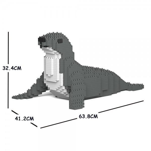 Seal Sculpture - LAminifigs , lego style jekca building set, big size dimension