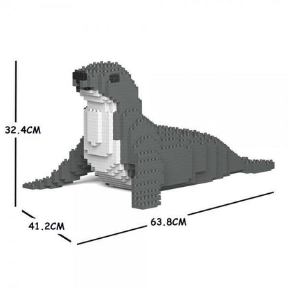 Seal Sculpture - LAminifigs , lego style jekca building set, big size dimension