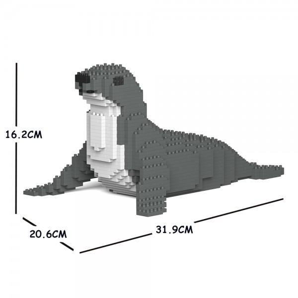 Seal Sculpture - LAminifigs , lego style jekca building set, small size dimension