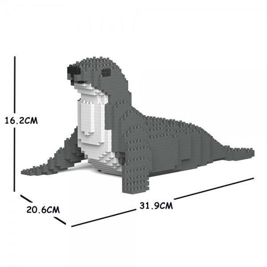 Seal Sculpture - LAminifigs , lego style jekca building set, small size dimension