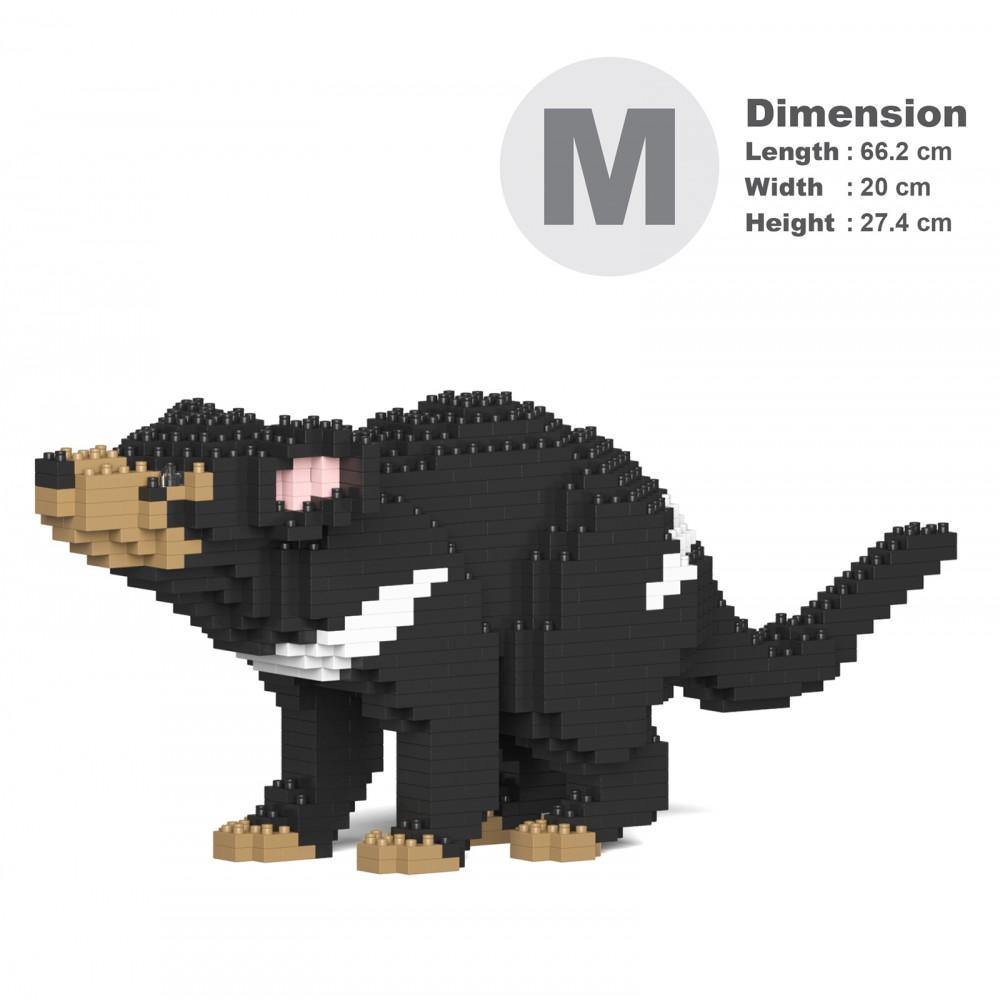 Tasmanian Devil Sculpture - LAminifigs , lego style jekca building set, Big size dimensions
