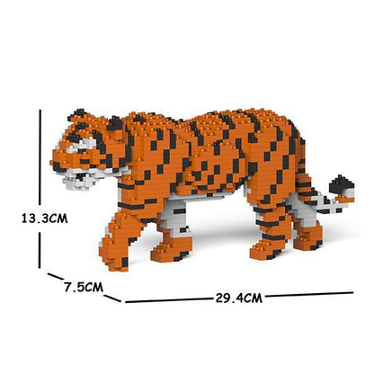 Tiger Sculpture - LAminifigs , lego style jekca building set small size